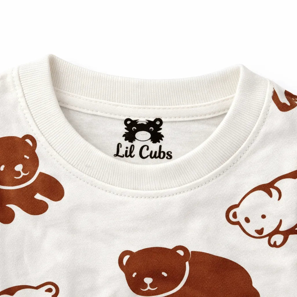 Bear Print Summer Coord Set (2-Piece) - Lil' Cubs