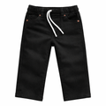 Boys Jet Black Elastic Denim Jeans - Lil' Cubs