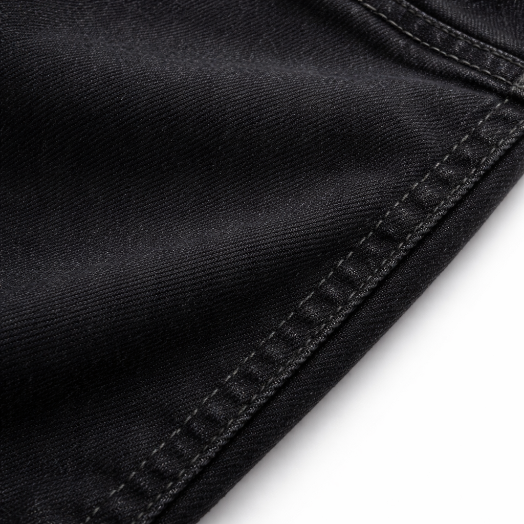 Boys Jet Black Elastic Denim Jeans - Lil' Cubs