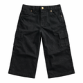 Black Cargo Baggy Denim Jeans (6 Pockets) - Lil' Cubs