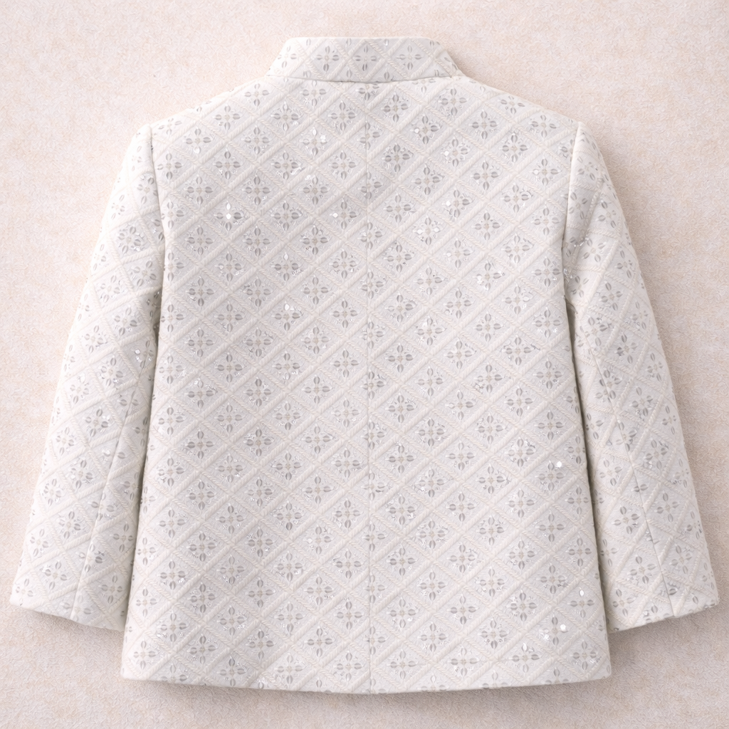 Boys White Prince Coat - Lil' Cubs