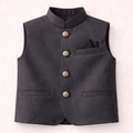 Boys Grey Cotton Waistcoat - Lil' Cubs