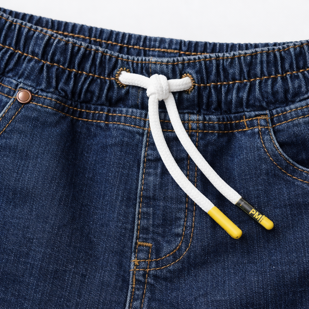 Boys Dark Blue Denim Cargo Jeans