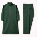 Sultan Embroidered Green Shalwar Kameez