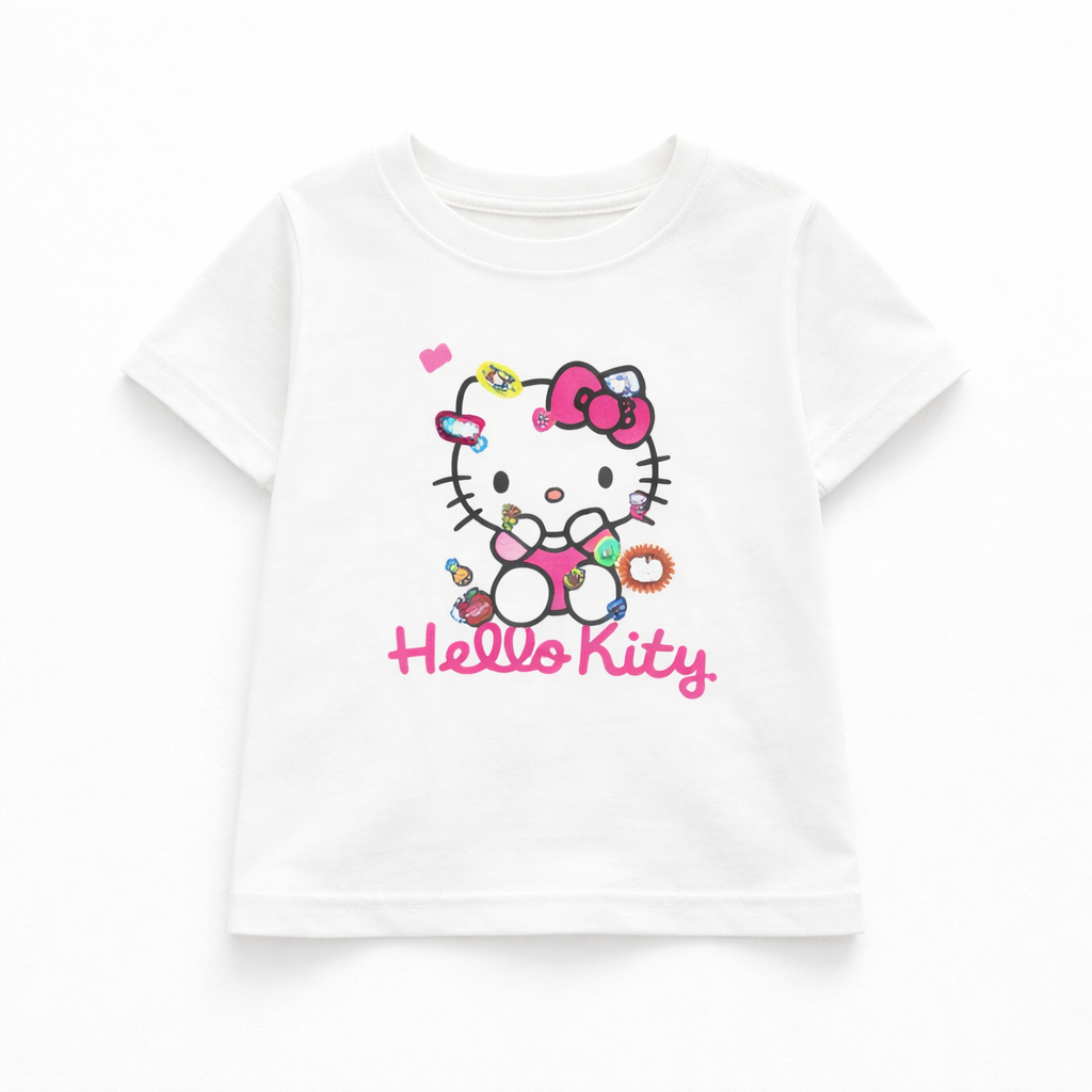 Blue Kitty Print Casual Coord Set (3-Piece)