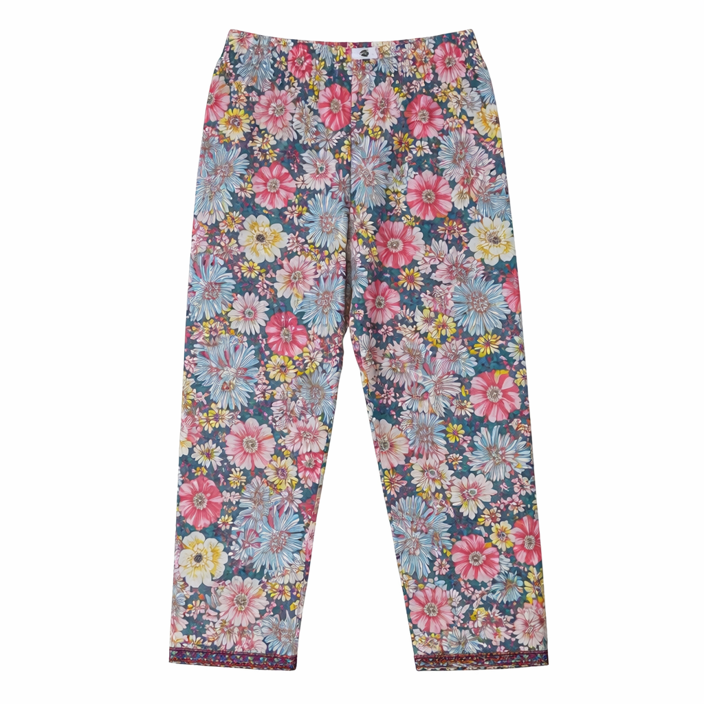 Multi-Color Pastel Print Kurti Pajma (2-Piece)