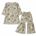 Off-White Jungle Print Kurti Shahrara (2-Piece) - Lil' Cubs