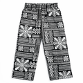 Girls tribal black and white cotton pajamas trousers from lilcubspk, featuring a comfortable, stylish design.