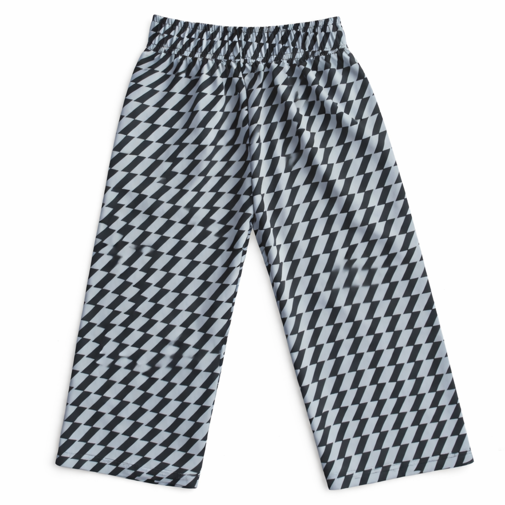 Girls Electric Bolt Black & Blue Cotton Trouser