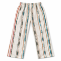 Girls boho stripes white cotton pajamas trousers by lilcubspk, featuring comfortable, stylish striped design and soft cotton fabric.