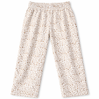 Girls leopard spots white cotton pajamas by lilcubspk featuring a comfortable fit and playful animal print design.
