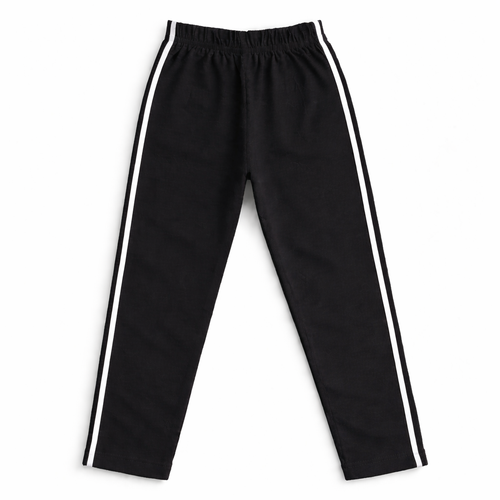 Boys Cotton Trousers with White Stripes (Different Shades) - Lil' Cubs