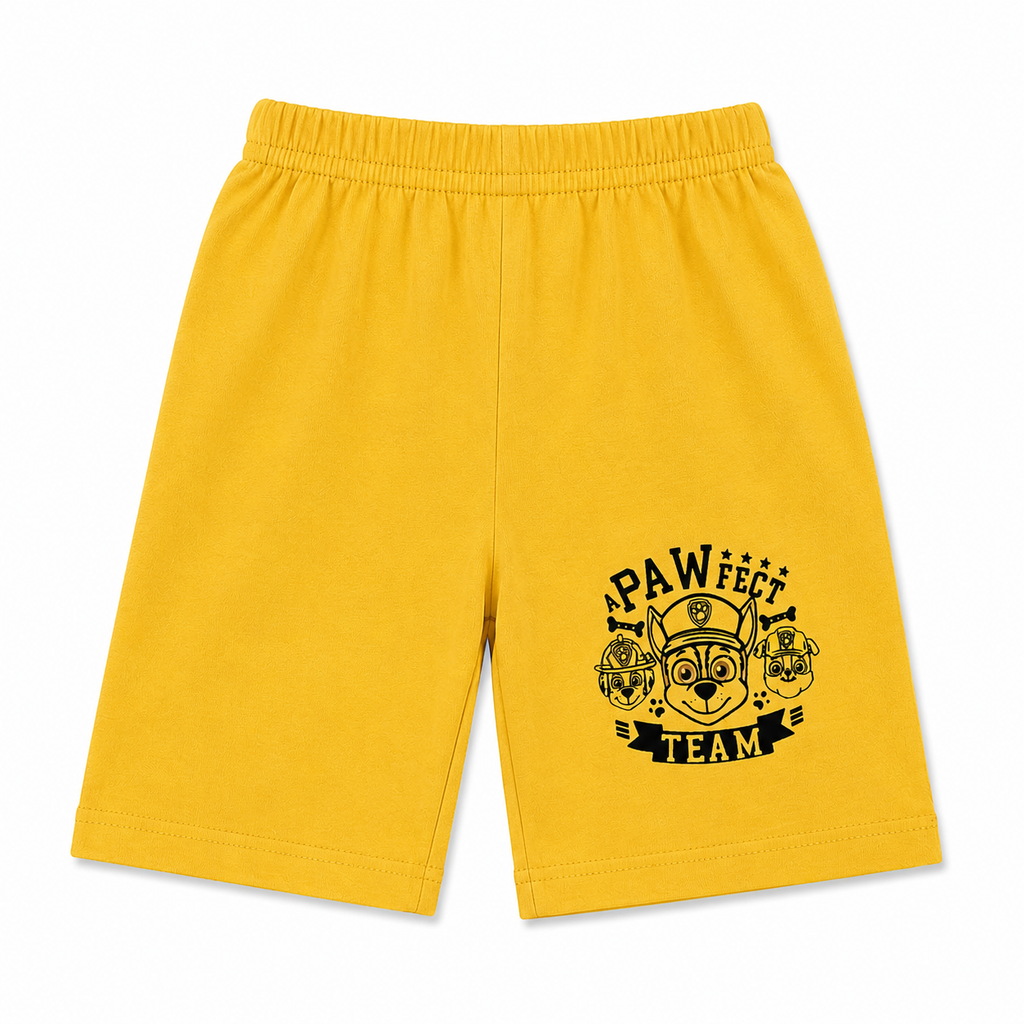 Yellow Paw Team Print Summer Coord Set (Ages 1-12)