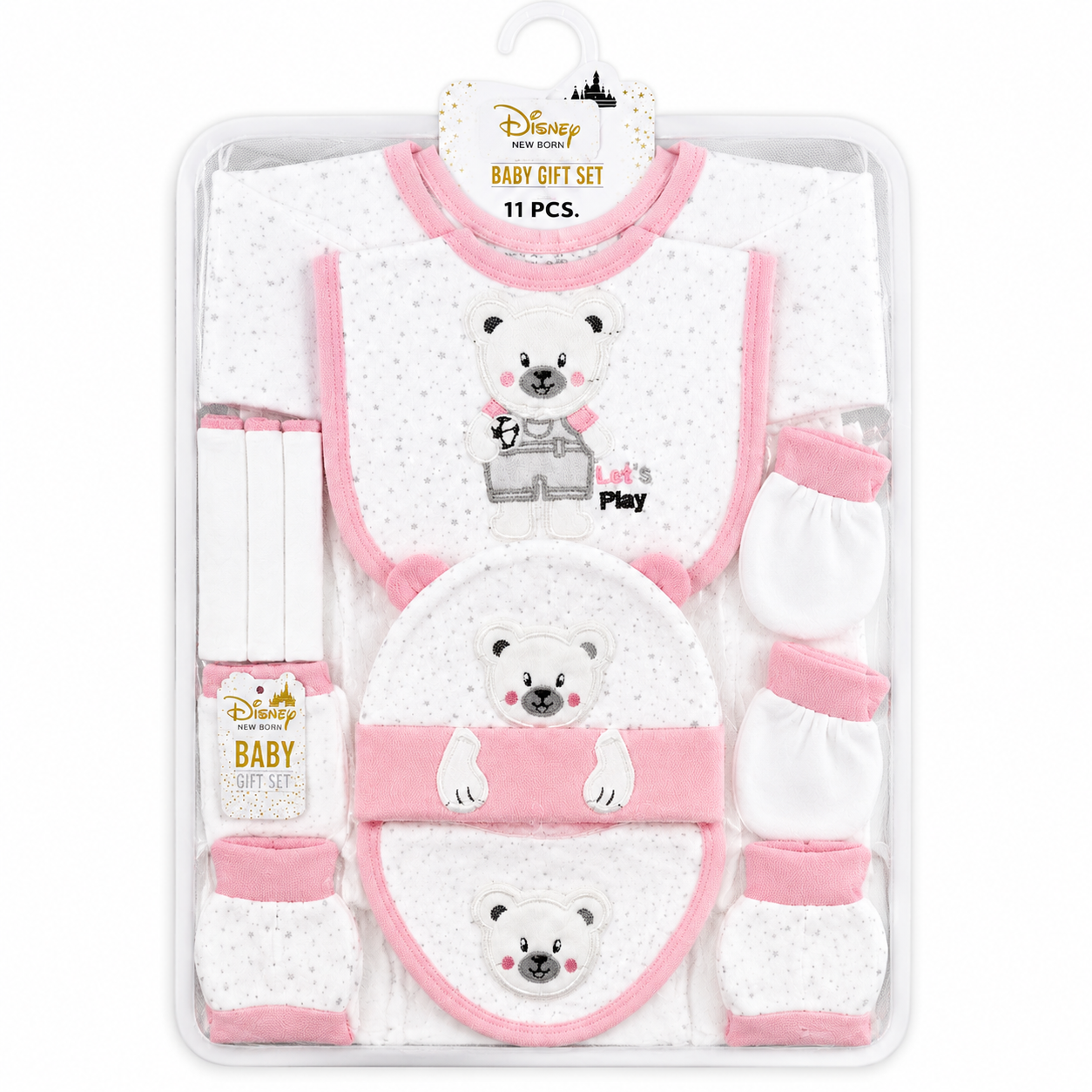 Pink & White Panda Starter Set (11 Piece)