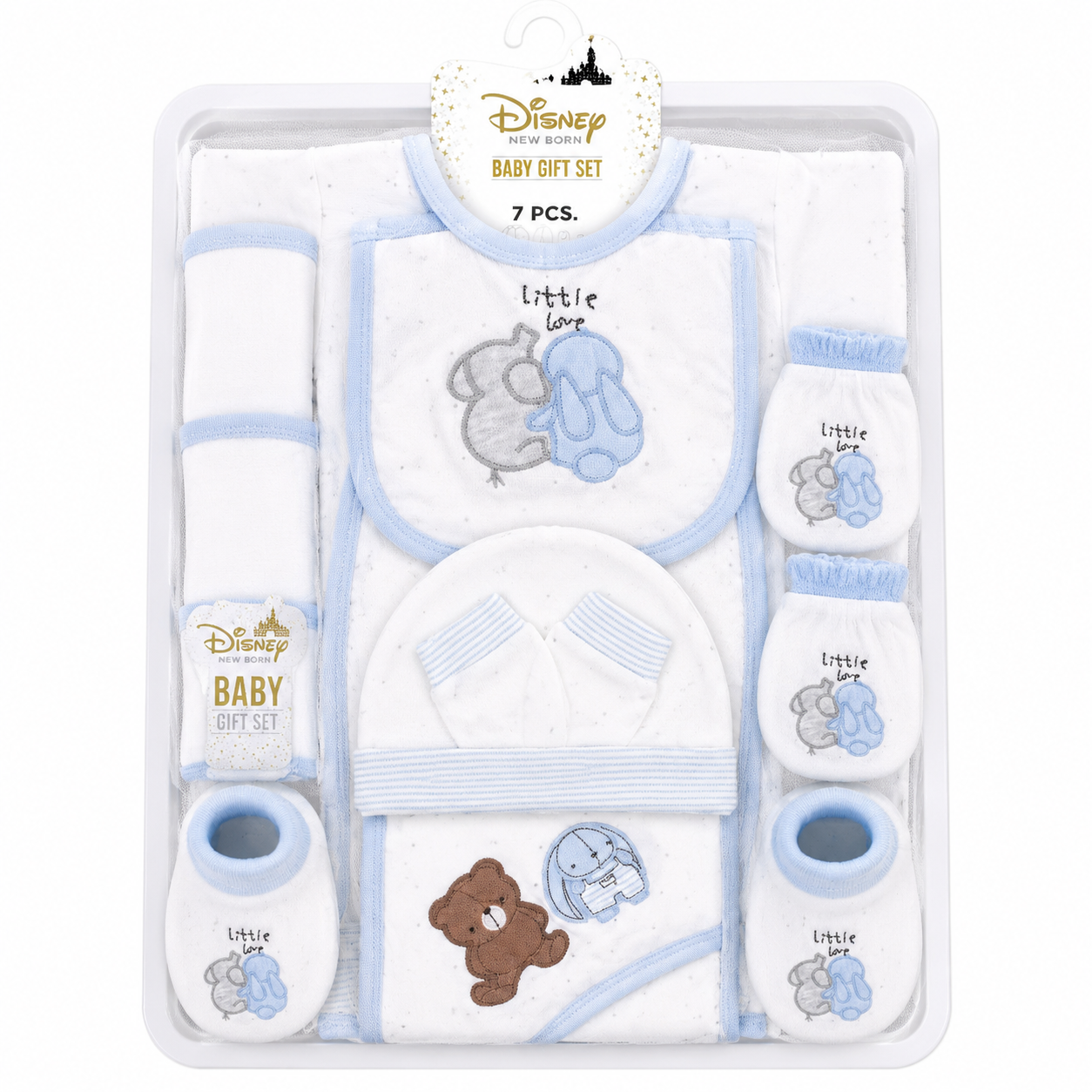 Sky Blue & White Animals Starter Set (11 Piece)
