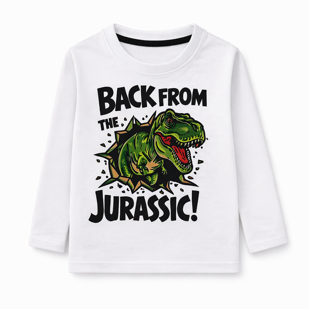 White Jurassic Summer Coord Set (2-Piece)