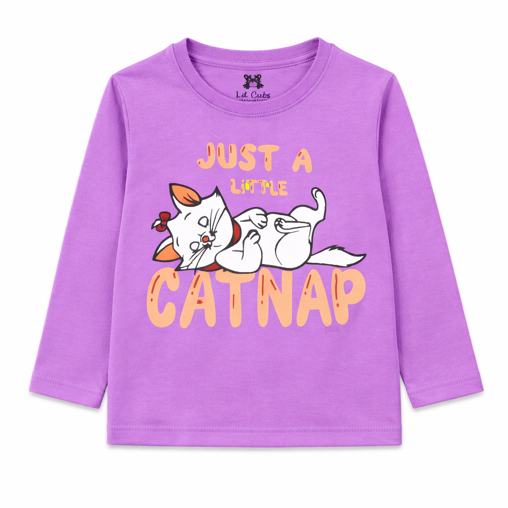 Pink summer coord set for kids by Lil' Cubs featuring a comfortable two-piece cat-themed design perfect for warm weather.