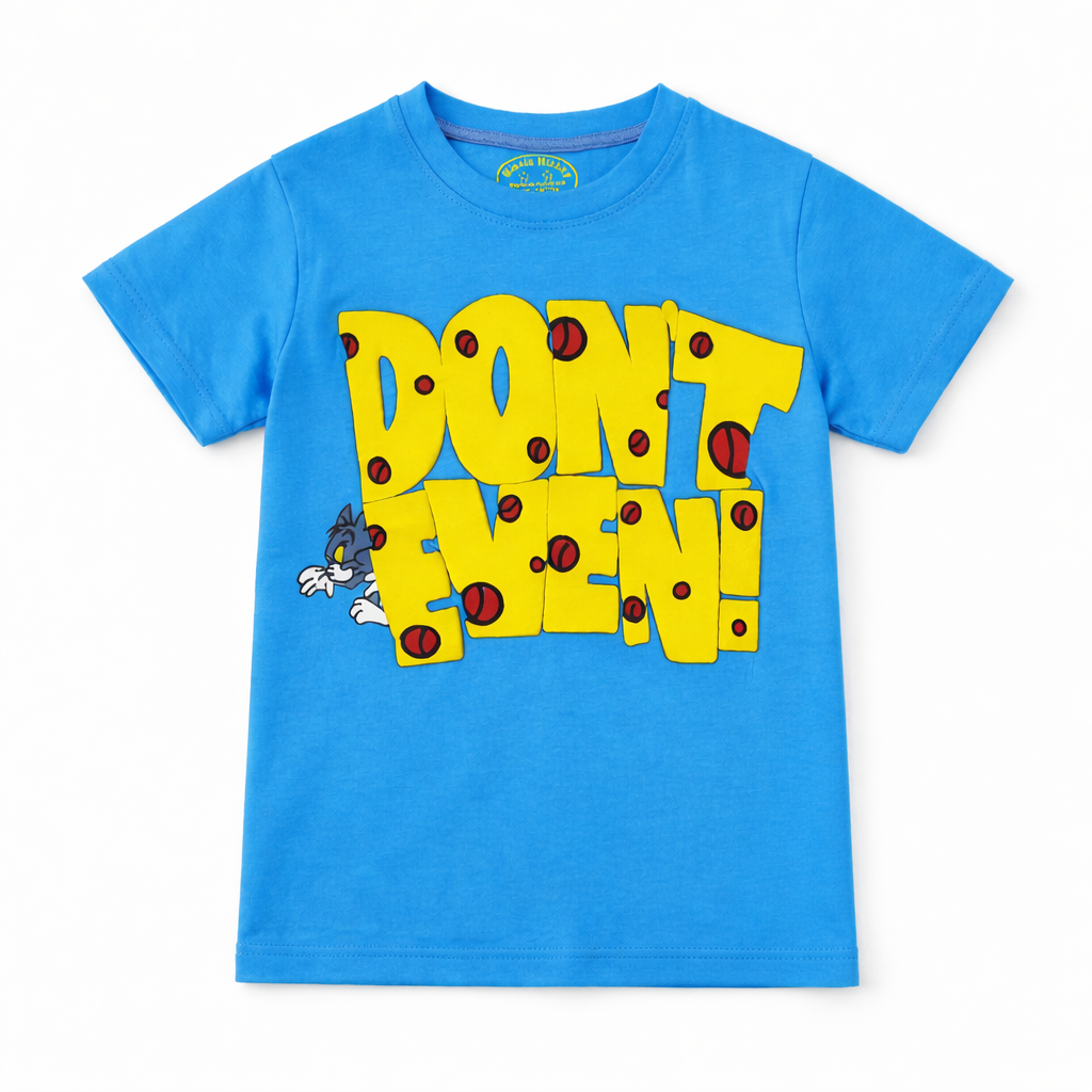 Sky blue summer coord set for kids by Lil Cubs, featuring a matching top and shorts with playful print.