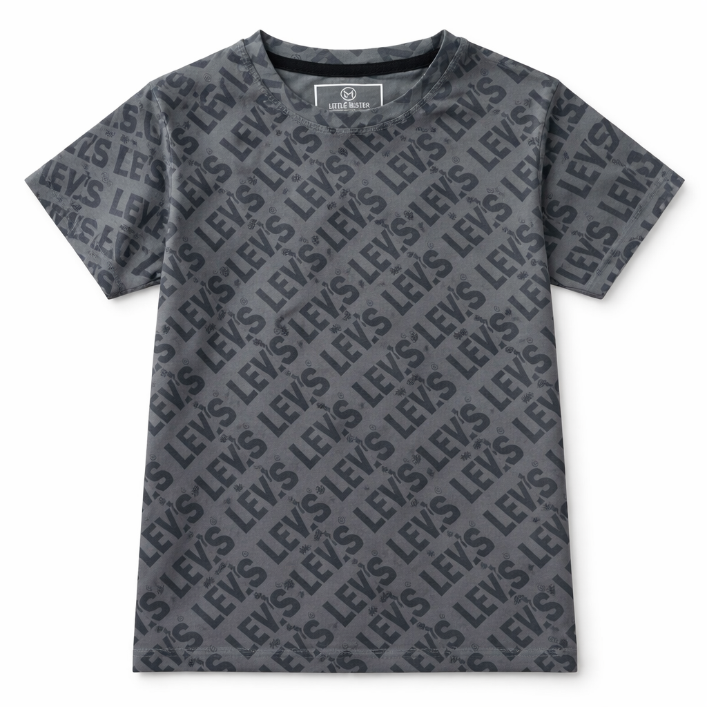 Lava Grey Levis T‑Shirt - Lil' Cubs