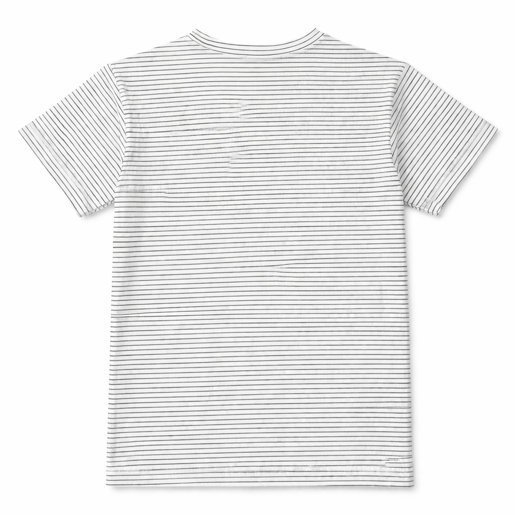 White T‑Shirt with Black Lining - Lil' Cubs