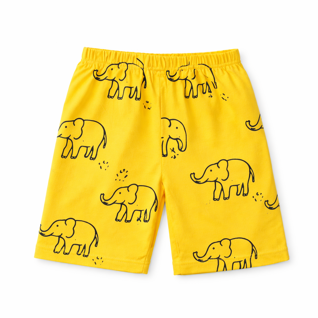 Yellow Elephant Summer Coord Set (2-Piece) - Lil' Cubs