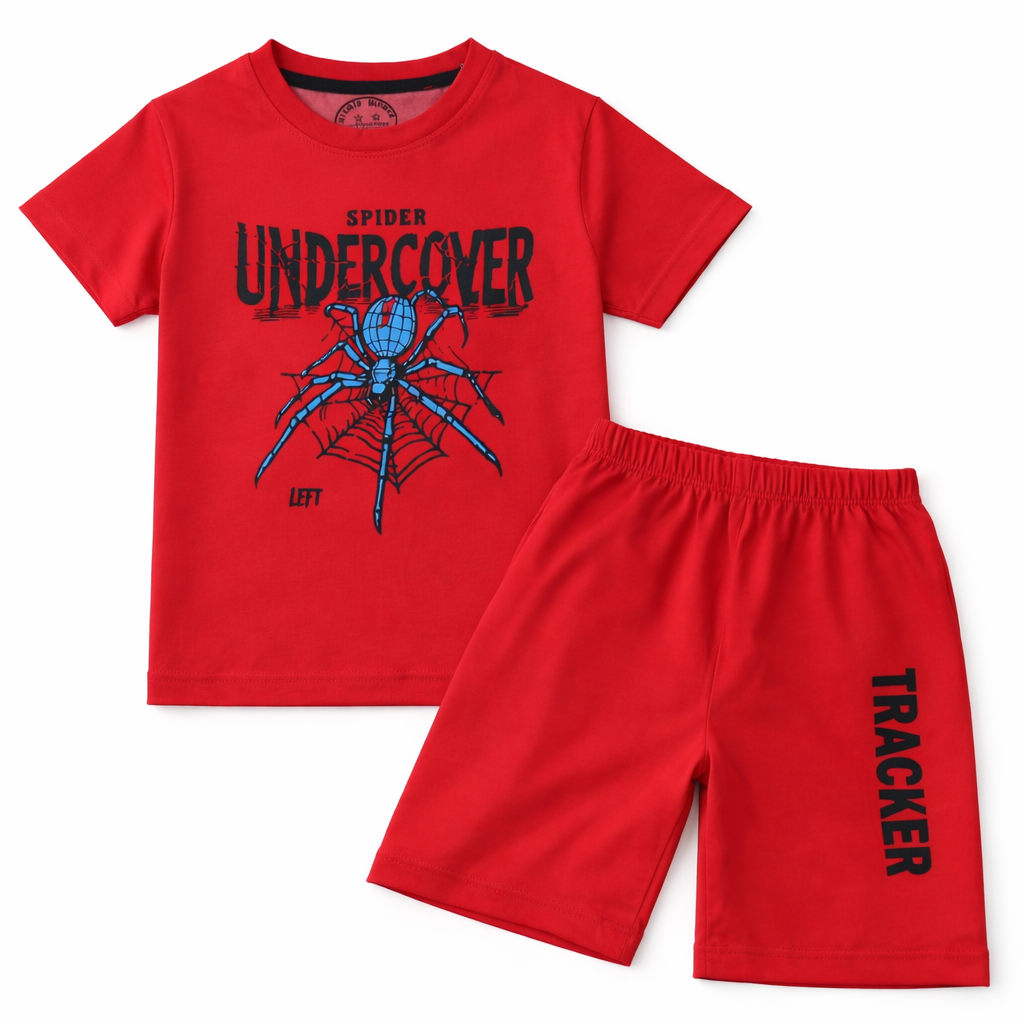 Red Spider Summer Coord Set (2-Piece) - Lil' Cubs
