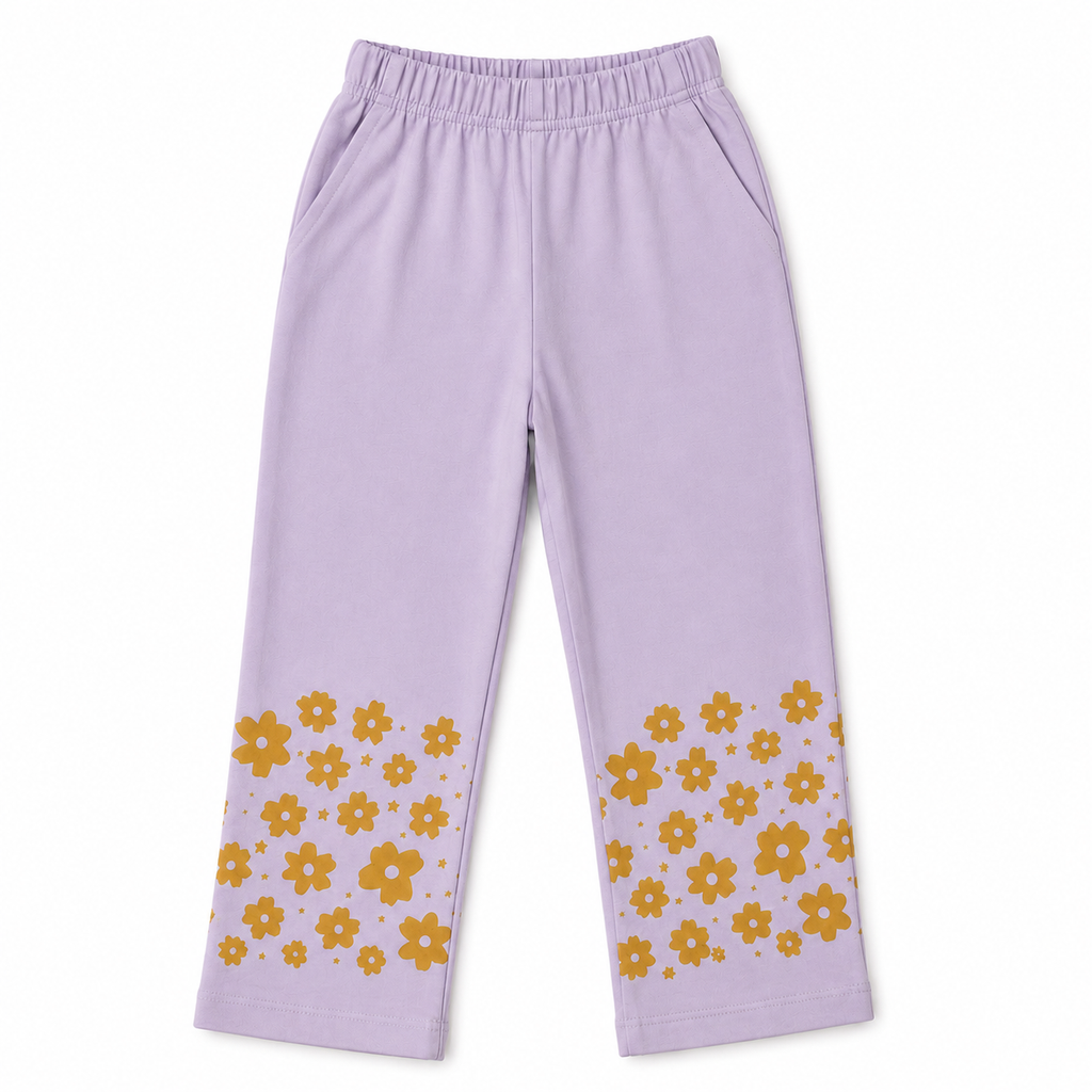 Summer Coord Set for Girls – Rabbit Print 2-Piece Set in Light Purple (Ages 1-12) - Lil' Cubs