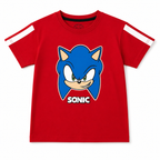 Boys Red Sonic Print Summer Coord Set (1–12 Years) - Lil' Cubs