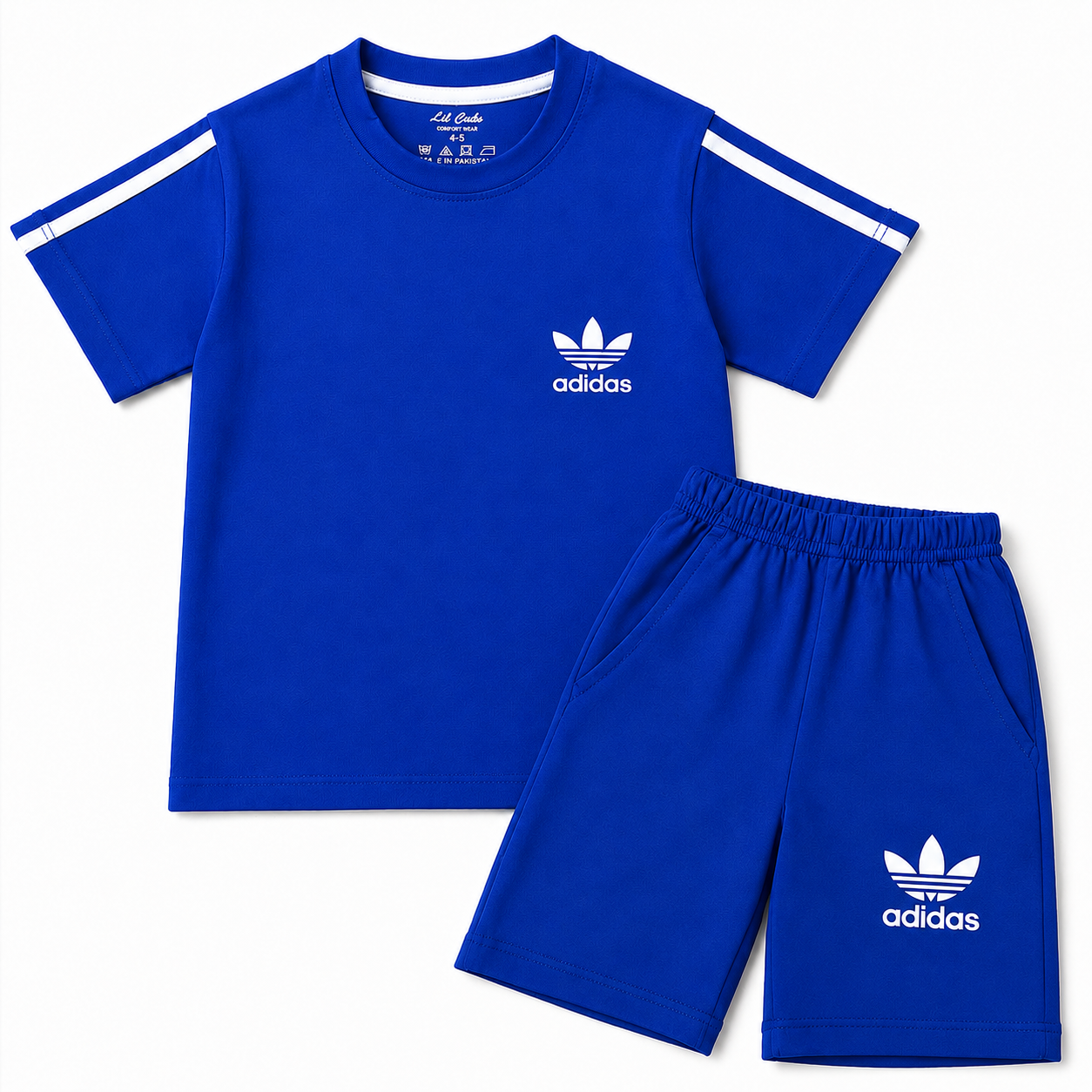 Boys Royal Blue Addidas Summer Coord Set (1 - 12 Years)