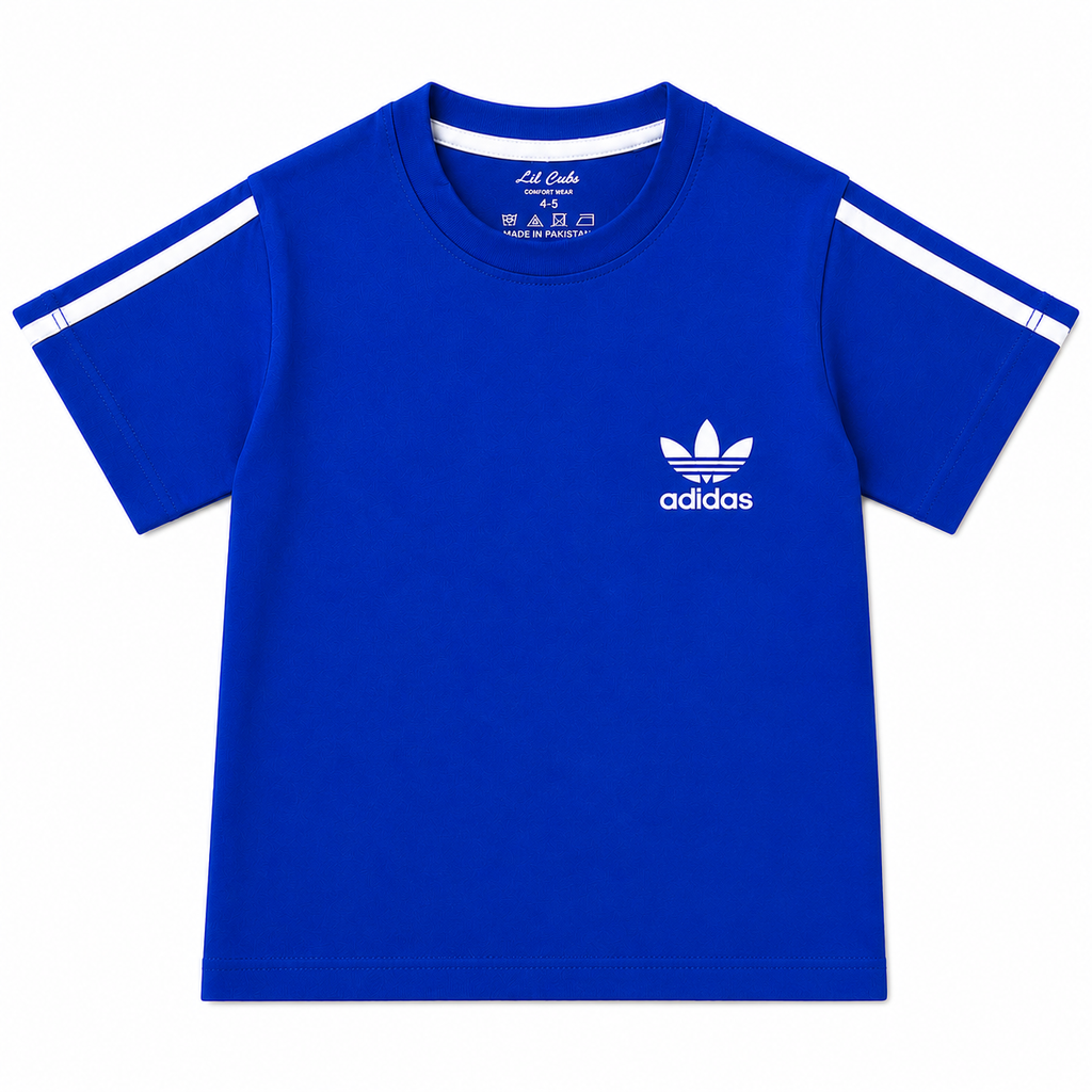 Boys Royal Blue Addidas Summer Coord Set (1 - 12 Years) - Lil' Cubs
