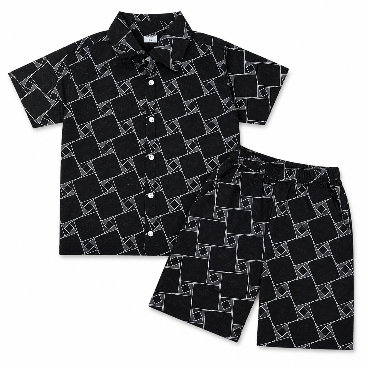 Black Box Print Summer Coord Set for Boys (1 - 12 Years)
