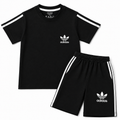 Boys Black Addidas Summer Coord Set (1 - 12 Years) - Lil' Cubs