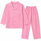 Kids Pink Cotton Summer Night Suit (1 - 4 Years) - Lil' Cubs