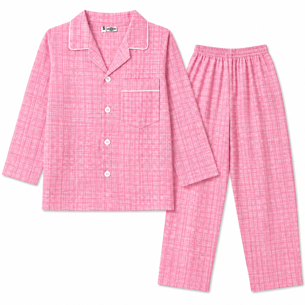 Kids Pink Cotton Summer Night Suit (1 - 4 Years) - Lil' Cubs