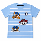 Boys Sky Blue Paw Patrol Print Summer Coord Set (1–12 Years) - Lil' Cubs