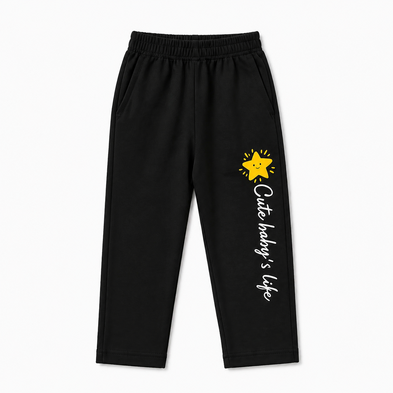 Yellow & Black Baby Girl Summer Coord Set (2-Piece)