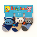 Animated socks pack for 0 to 12 months by Lil' Cubs, featuring colorful, playful designs for infants' tiny feet.