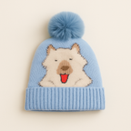 Soft and cozy baby winter knitted beanie with pom-pom for newborns and toddlers! ❄️👶💙