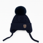 Soft and cozy baby winter knitted beanie with pom-pom for newborns and toddlers! ❄️👶💙