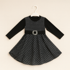 Kids Winter Party Frock for Girls 3 piece – Cozy Long Sleeve Dress (5–10 Years)