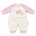 Girls Winter Imported Pink & White Rabbit Romper (Size 0 - 6 Months)