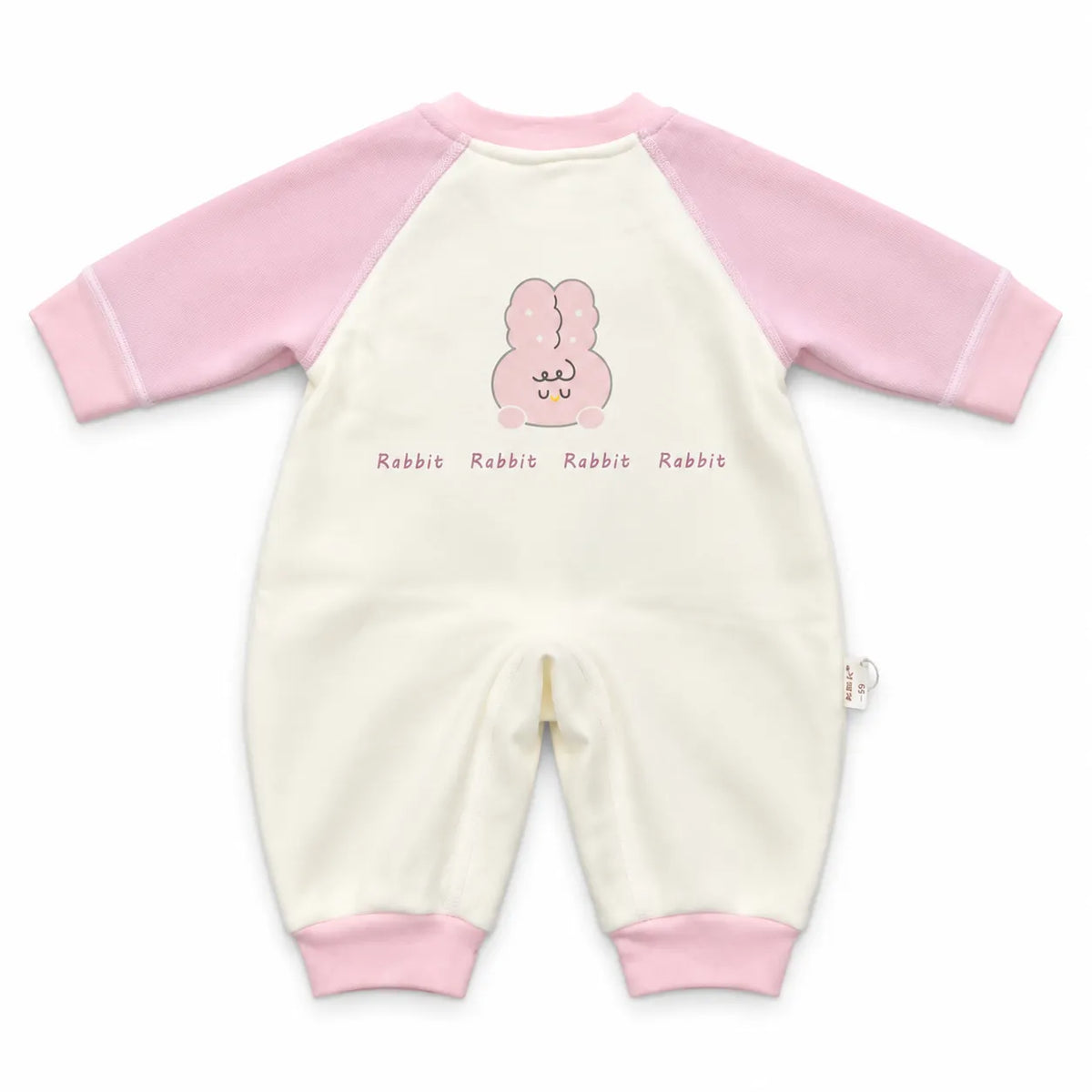 Girls Winter Imported Pink & White Rabbit Romper (Size 0 - 6 Months)