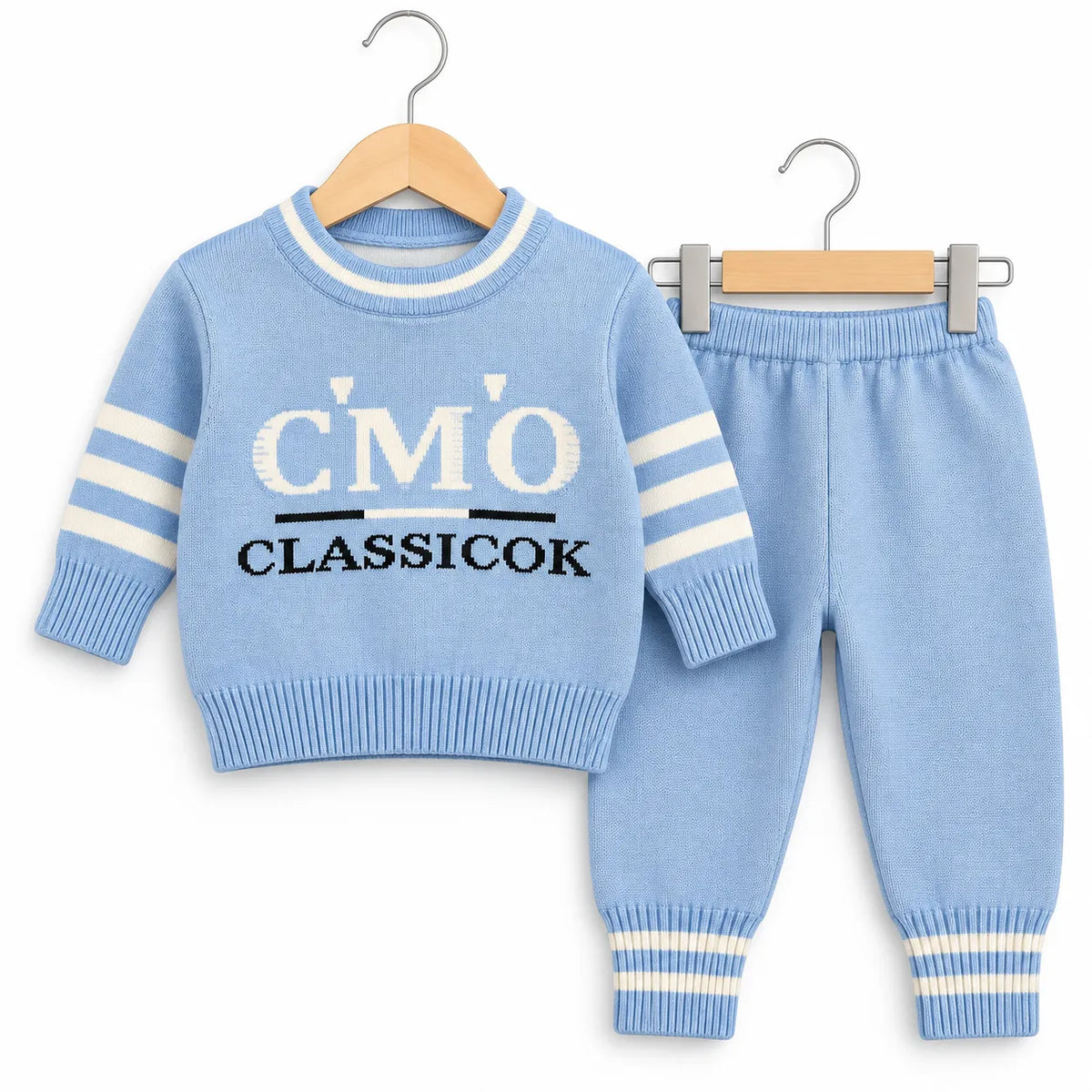 Winter Imported Suiting Sky Blue CMO Print (Size 0 - 18 Months)