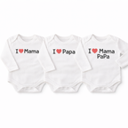 Newborn 3-Pack Printed Bodysuits – Mama & Papa Love Set