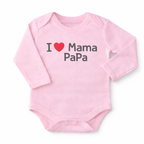 Newborn 3-Pack Printed Bodysuits – Mama & Papa Love Set