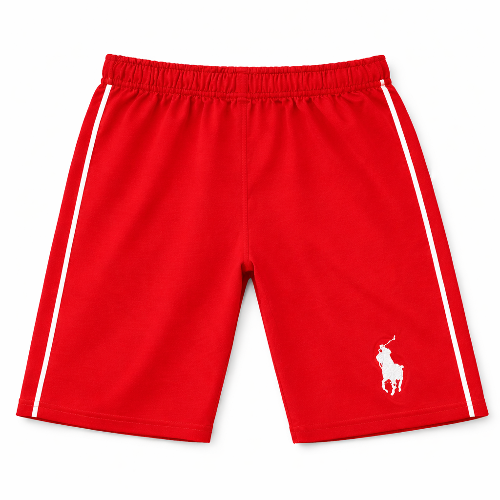 Boys Polo Shorts with Sides Stripe (Different Shades)