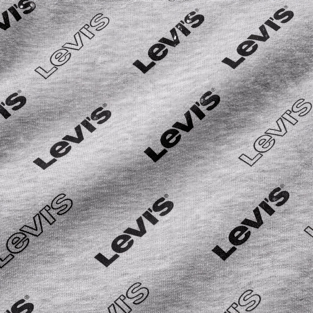 Grey Levi’s Print Full Sleeves T‑Shirt - Lil' Cubs