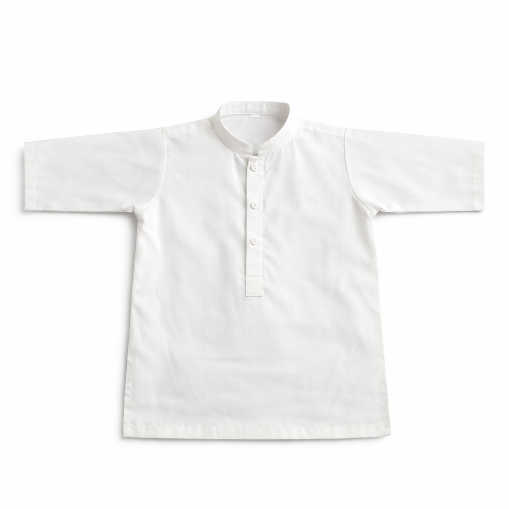 Baby White Shalwar Kameez with Waist Coat - Lil' Cubs