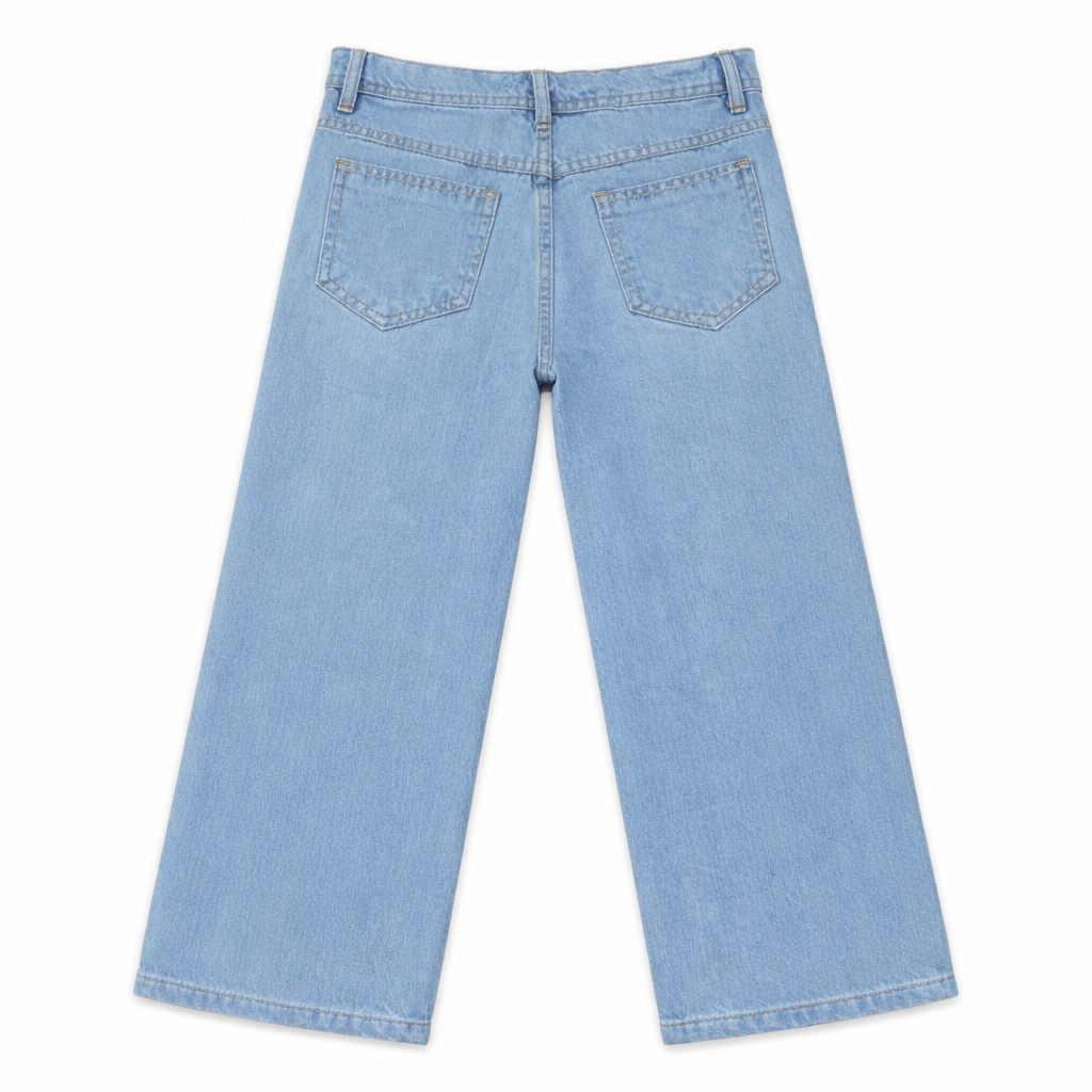 Boys Light Blue Baggy Denim Jeans - Lil' Cubs