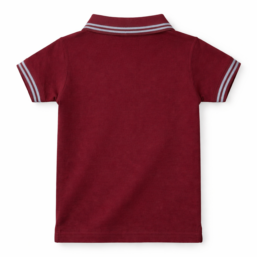 Maroon Polo T-Shirt - Lil' Cubs